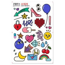 아트박스/꾸밈인스 A1829-꾸밈인스스티커_애니띵즈2
