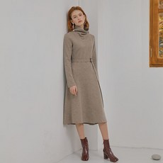 [온앤온] 울블렌드 카울넥 롱 원피스 NW9WO574