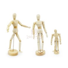 고마운상점 목각인형 관절인형, 11cm, 1개