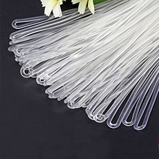 EOM 50 Pcs Pack 6.29160cm 투명 플라스틱 여행용 수하물 루프 PVC 이름 태그 루프 스트랩 수하물 수하물 ID 태 - E029507DCLNHLV4