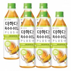 롯데칠성 더하다 옥수수수염차 플러스 500mlx6펫, 500ml, 6개