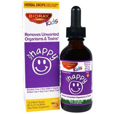 Bioray NDF 행복 원치 않는 생물 및 독소 제거 아이들 복숭아 맛 2fl oz.(60ml), 1개, 상세내용참조