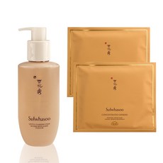 케이스코)설화수 순행클렌징폼200ml+설화수 자음생 마스크 2개+파인듀 나선형면봉 200개입, 1세트 - 설화수맨2종