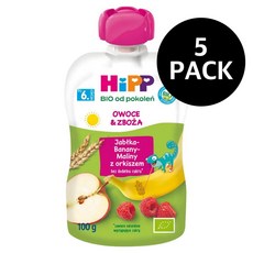 힙 바이오 포콜렌 오보체 즈보자 오보코우 HIPP Bio od Pokolen Owoce Zboza, 5개, 100g