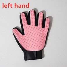 애완 동물 장갑 고양이 그루밍 털 제거 브러시 리무버 개 빗 목욕 청소 마사지, 1개, 04 Left Pink