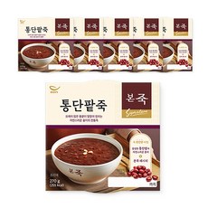 [본죽] 냉장 통단팥죽 270g 5+1컵, 6개