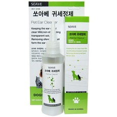 3개월 4개월 강아지 귀청소 세정제 2개 귀클리너 애묘, 120ml