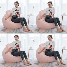 SC 컬러 빈백 소파 S 아이보리 쇼파의자 쿠션빈백