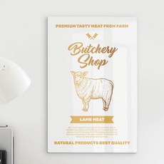 고기부위아크릴액자