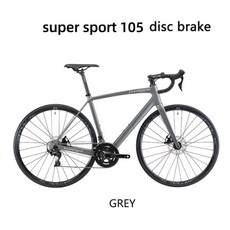 도로 탄소 섬유 프레임 도로 Bicycle11 속도 더블 디스크 브레이크 레이싱 자전거, 11, 회색