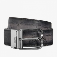 벨루티 벨트 C0068-R1 B Volute Scritto leather 35 mm Reversible Belt