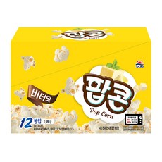 사조씨푸드 로하이 전자레인지용 팝콘 버터맛, 90g, 12개