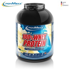아이언맥스 ironmaxx 100%웨이 프로틴 바나나요구르트 2.35kg 헬스보충제 독일직배송, 1개, 2350g