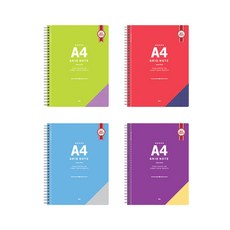 A4 방안노트_모눈노트_모눈종이노트_그리드노트, 레드