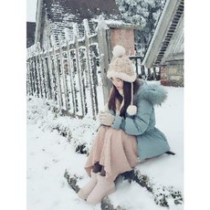 토끼털에스키모모자