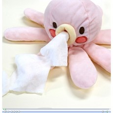 문어 노즈워크 봉제 장난감 휴지 뽑기 강아지 물티슈