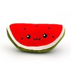  강아지 봉제 장난감 수박, 1개, 혼합색상 