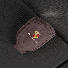 포르쉐 차량용 썬글라스 클립 다용도 안경 거치대, 포르쉐 안경집게(모카색), 1개