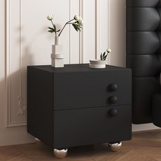 남쪽나무 침대협탁 다용도 침대옆협탁 B950-C14 40*40*48cm/45*40*48cm, 40*40*48cm, 블랙