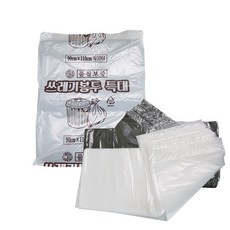 다용도 쓰레기봉투 특대 검정 흰색 100리터 20매 1팩 재활용봉투 검정 흰색, 쓰레기봉투 특대 흰색 20매