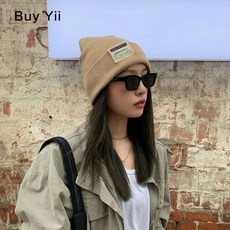 BuyYii 아 란 두 꺼 운 실외 방한 자전거 한국 판 보온 체크 방 풍 후드 회색, 상세페이지 참조