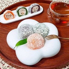 청애뜰/삼색두텁떡 30개x2박스(흑미 쑥 호박)(50g/개 개별 포장), 2개