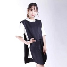 원피스앞치마 예쁜 방수 앞치마 어린이집 살롱 미용 앞뒤 헤어 커팅 이발사 헤어스타일리스트 스타일링 천 1PC, 1.1pcs, 1개