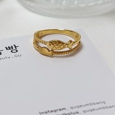 24k물고기금반지