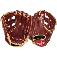 Rawlings 샌드롯 시리즈 레더 프로 H 웹 야구 글러브 버건디 32.4cm