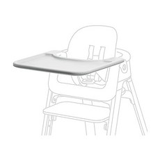 Stokke Steps Light Grey Easy to Clean Tray for Steps High Ch 스토케 스텝스 라이트 그레이 계단식 모두용 의자용 트레이 및 모두용 세