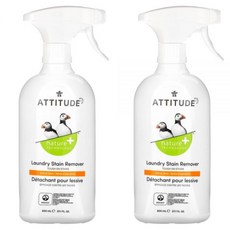 ATTITUDE 세탁 얼룩 제거제 시트러스 제스트 800ml 2개