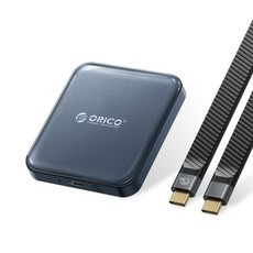 오리코 M.2 NVMe 마그네틱 20Gbps 휴대용 외장하드 A20PLUS, 블루, 2TB
