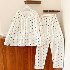 순면 봄 임부 파자마 수유 홈웨어