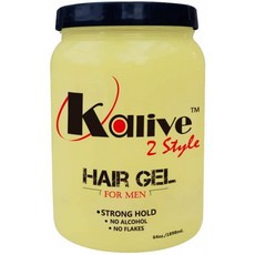 Kalive2Style Mens 헤어 스타일링 젤 올 데이 샤인과 상쾌한 향기 비 섬광 및 알코올이없는 남성을위한, 1