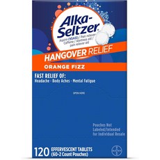 Alka-Seltzer Hangover Relief 발포성 숙취해소제 120테블렛 @미국직구