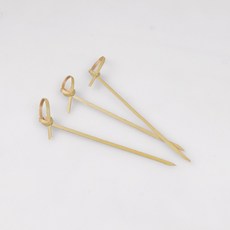 (KO) 12cm 학꼬지 1봉 (약100개) / 일회용 과일 분식 산적 음식 대나무 꼬치 꽂이 꼬챙이, (KO) 12cm 학꼬지 1봉(약100개), 1개