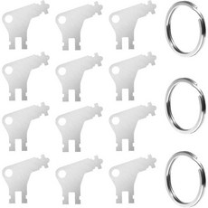 12개 종이 타월 디스펜서 키 하드 플라스틱 범용 와플 화장지 및 모양 잠금 장치가 있는, 12 Pcs, Stainless Steel