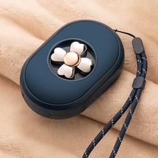  피젯 스피너 휴대용 양면발열 온도조절 손난로 보조배터리 10000mAh, 베이지, 1개 