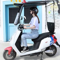 스쿠터 바람막이 윈드쉴드 가림막 바이크 캐노피 방풍 샹폼, 분홍색, 1개