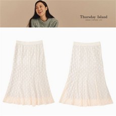 써스데이아일랜드_프라자 DB 써스데이아일랜드 머메이드 레이스 스커트 T206MSK140W