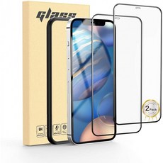 아이폰 12 Pro Max용 MATEPROX 화면 보호기 호환 풀 스크린 커버 강화유리 필름[2 팩][9H] iPhone 12 Pro Max 6.7" 2020용 HD, 1