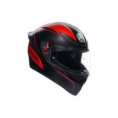 AGV(에이지브이) 오토바이 헬멧 풀페이스 K1 SWARMUP MATT BLACK/RED (웜업 매트 블랙/레드) L사이즈 (59-60cm) 18394007025-L