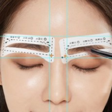 눈썹그리기 아이브로우 라인 가이드스티커 슈에무라하드포뮬라 라카 영양제, A타입