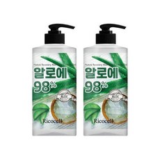 리코셀 알로에 수딩젤 대용량, 1000ml × 2개