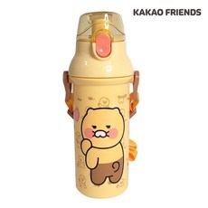 물통 카카오프렌즈 춘식이 앵커 원터치 어깨끈물통, 혼합색상, 480ml, 1개