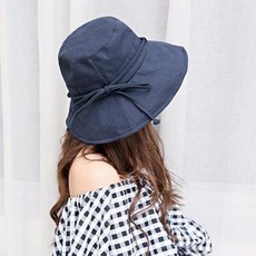 여성 모자 썬더스트레이티드 플레인 로프 면 마 썬캡 여 여름 나들이 모자 자외선 차단 폴딩 버킷 캡