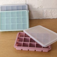 자체브랜드 파스텔 실리콘 아이스몰드 얼음틀 12구 15구 24구 40구, 그레이, 1개