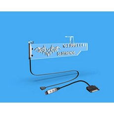 GLOTRENDS RGB GPU Brace 지원 - 범용 아크릴 그래픽 카드 브라켓 거치대 Holder 지원 - 마더보드 동기, 상세 설명 참조0