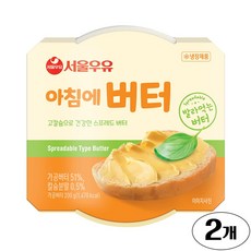 서울우유 식물성 아침에버터 200 g X 2개(아이스박스+아이스팩 무료)