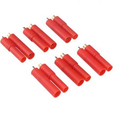 플라스틱 하우징에 6pcs HXT 4MM 남성용 총알 커넥터 사전 설치B198-6